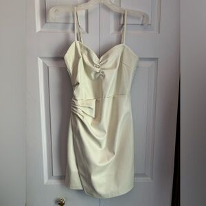 Vegan leather mini dress size S